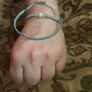 Blue and Silver Bohemian Bracelets